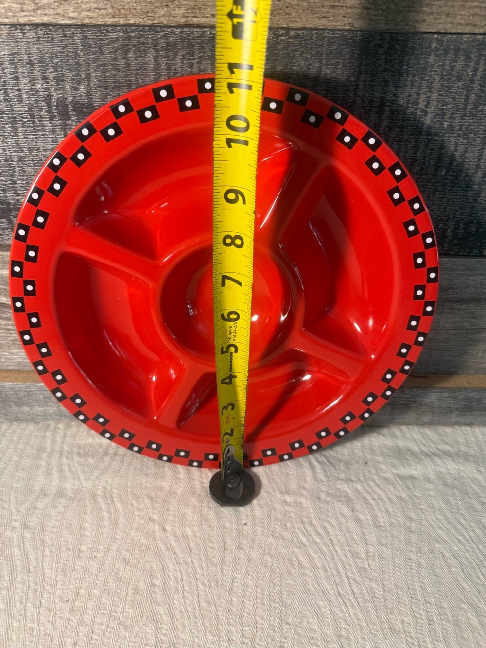 Home & Garden Party BBQ Relish Platter | Approx. 11" Diameter | Fun Cookout Serv